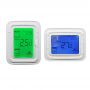 Carcasa horizontal y vertical Pantalla LCD Pulsador Manual Ajustable Fan Coil Termostato