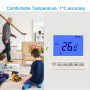Water&Electric Heating Manual Buttons LCD Screen Modbus Optional Room Thermostat