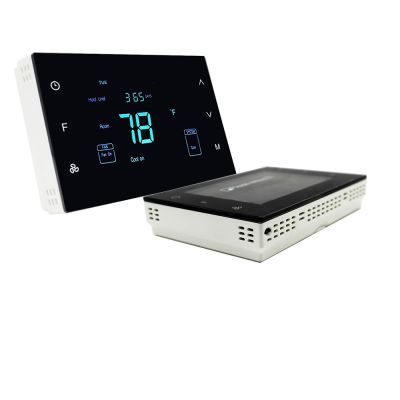 White & Black Color Capacitity Touch Screen Button WiFi Voice Control Heat Pump Thermostat
