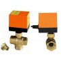 Aire acondicionado calor/frío agua control elecrtic válvula de bola HTW-EG 2-3 vías 1/2′ ′ -1 1/4′ ′ válvula de latón