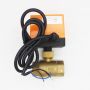 Válvula de latón eléctrica motorizada con válvula de bola automática FCU 110V 220V 24V con actuador