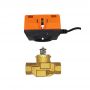 Fan Coil Unit Electric Actuator Check Valve 2 Way 3 Way Motorized Control Brass Water Valve
