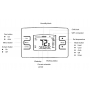  Manual Buttons Wifi Programmable 2H/2C Stage Tuya Supported Heat Pump Thermostat HTW-MT09 