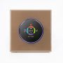 Humidity Display Brushed Sliver/Black/Gold WiFi Knob Smart Metallic Texture Heating Thermostat