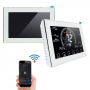 Remote Control Black/White/Brushed Sliver Design Heat Pump Thermostat Fahrenheit Display