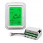 Termostato digital HVAC T6861 Serie Halo Interruptor de temperatura ambiente con retroiluminación azul/verde