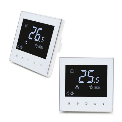 Pantalla táctil LCD NA con cable de montaje empotrado con función WiFi Termostato de sala de control AC