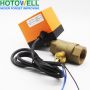 Válvula motorizada eléctrica Material de latón Control de flujo de agua
