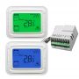 Fuente de alimentación de 24 VCA T6865 Termostatos digitales de 3 velocidades con ventilador y control remoto de válvulas 0-10 V