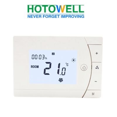 Air Conditioner Fan Coil Thermostat Touch Screen Digital Room Thermostat