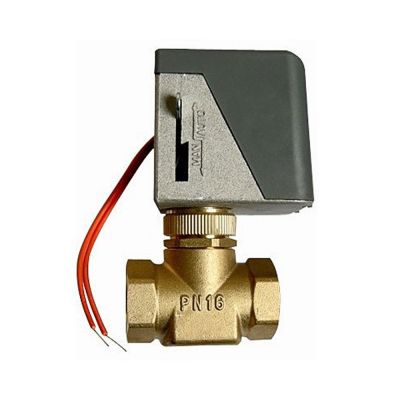 Hot/ Chiller Water Flow Open/Closed Control Electric Actuator Motorized Brass Valve 