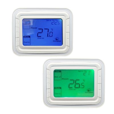 2 Pack - CML 5-2 Day Digital Home Programmable Thermostat with Large Buttons and Single Stage for Heat/Cool, HVAC Furnace, Heat Pump, Air