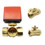 DN40 Motorized Valve 2 Way 3 Way Brass Ball Valve for HVAC System