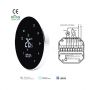 7 Days Programmable Thermostat Remote Control Wi-Fi Thermostat Fan Coil System
