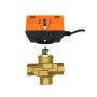 Size DN20 DN25 Check Valve Brass Motorized Three Way for Fan Coil Unit