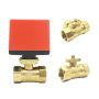 220V Brass Material Valve Electronic 3 Way Control Ball Valve