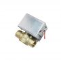 Attached 2 Wire Motorized Solenoid Brass Valve Silver Plate Cover
