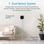 Termostato de control de calefacción por suelo radiante de Smart Home con pantalla delgada de forma ovalada