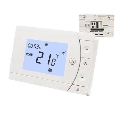 Weekly Programmable Digital Thermostat for Fcu System Hotel Thermostat