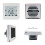 Hotowell Blanco F10 Pantalla LCD Táctil Digital Diseño Moderno Modulación 2Pipe 4Pipe Termostato Para Fan Coil Unidad