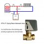 Manual Handle Water Chiller Motorized Valve for HVAC Fan Coil Unit System